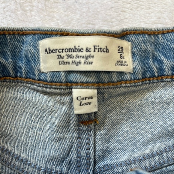 Abercrombie Curve Love 90s Straight Ultra High Rise Jeans 29/8 - Picture 7 of 11